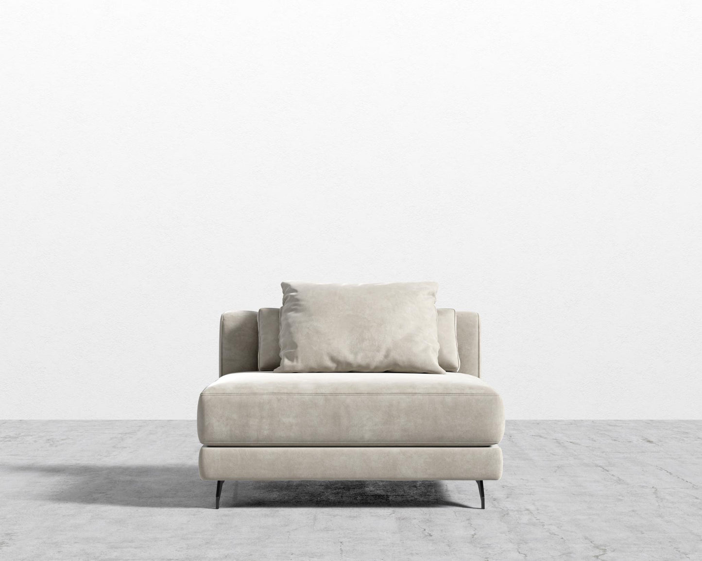 Berlin Armless - Black - Berlin, Venice Vegan Suede - Latte