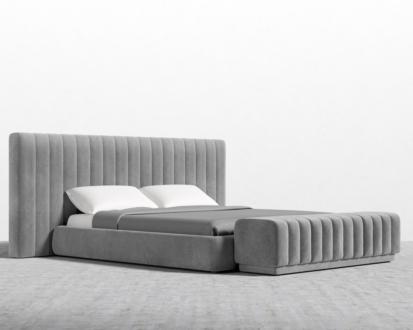 Berlin Headboard - Plush Velvet - Glacier Grey