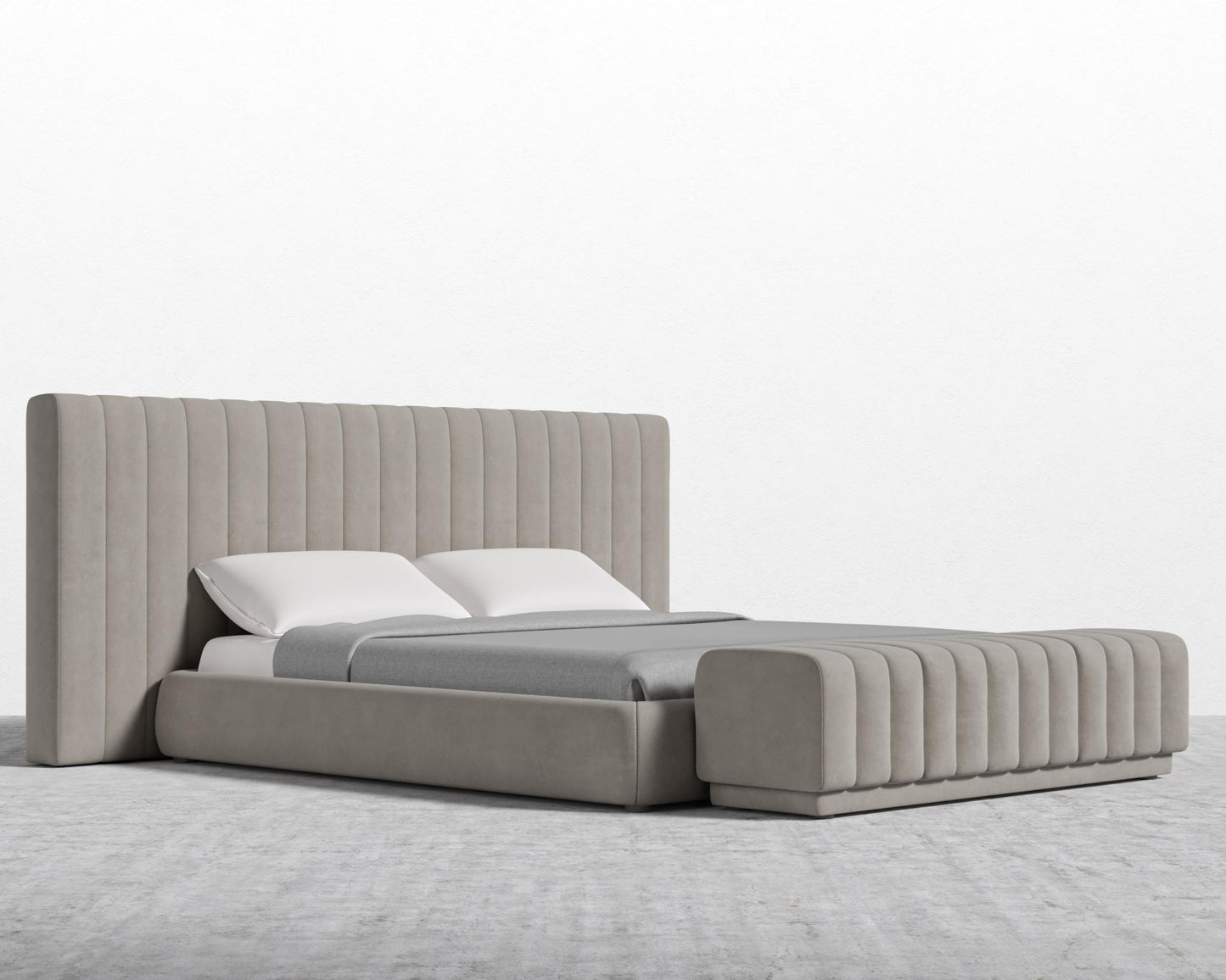 Berlin Headboard - Venice Vegan Suede - Latte