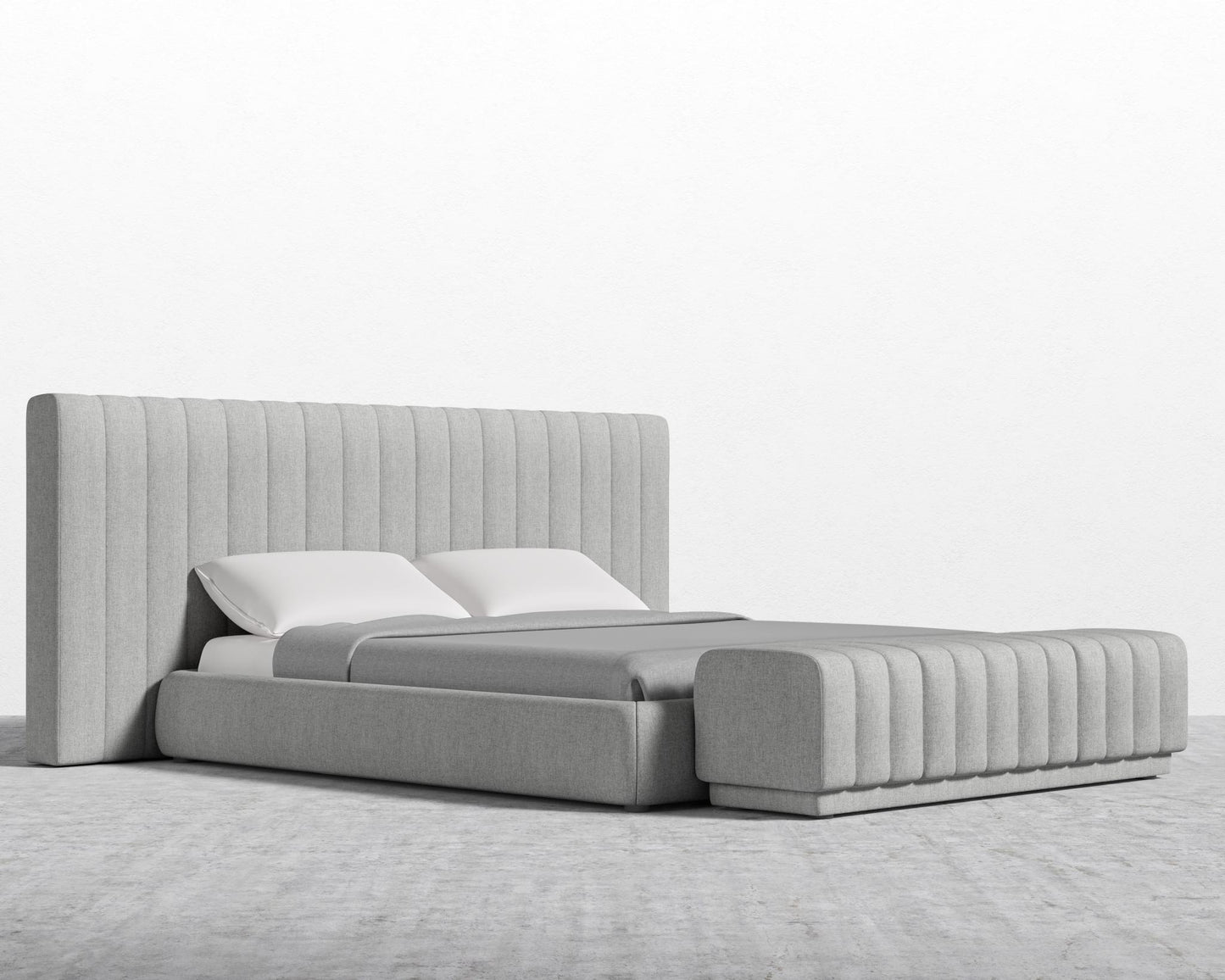 Berlin Bed - King, Modern Felt - Malmo