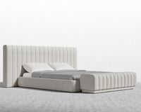 Berlin Bed - King, Chatou Bouclé - Pearl