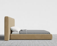 Berlin Bed - King, Plush Velvet - Dune