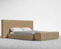 Berlin Bed - King, Plush Velvet - Dune