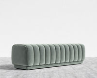 Berlin Bench - Plush Velvet - Moonstone