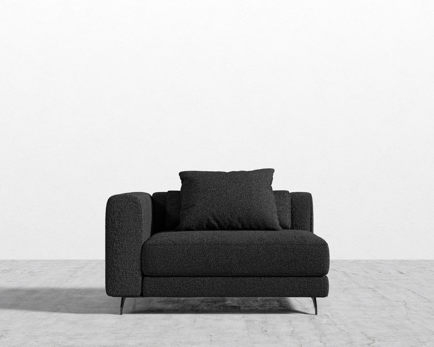 Berlin Left Arm - Black - Berlin, Chatou Bouclé - Caviar