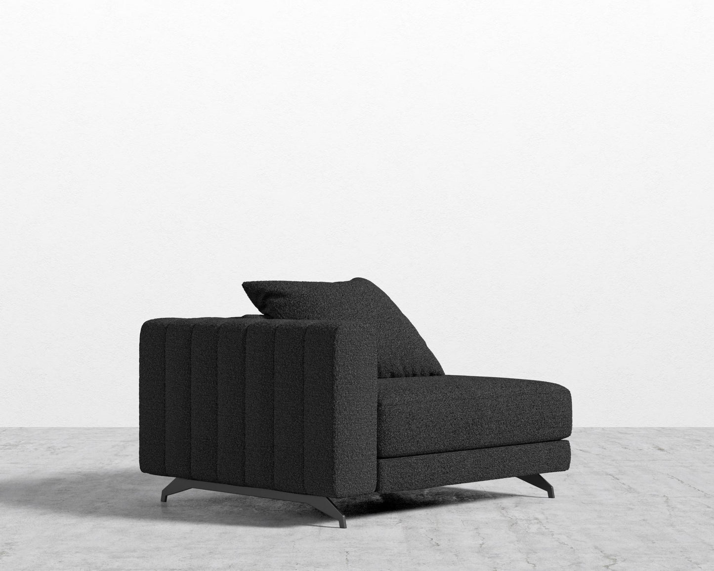 Berlin Left Arm - Black - Berlin, Chatou Bouclé - Caviar