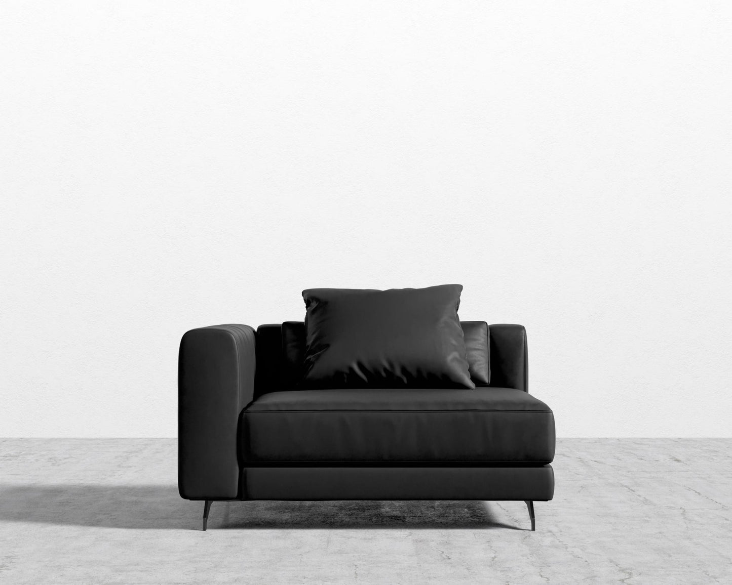 Berlin Left Arm - Black - Berlin, Microfiber Leather - Trento Jet Black