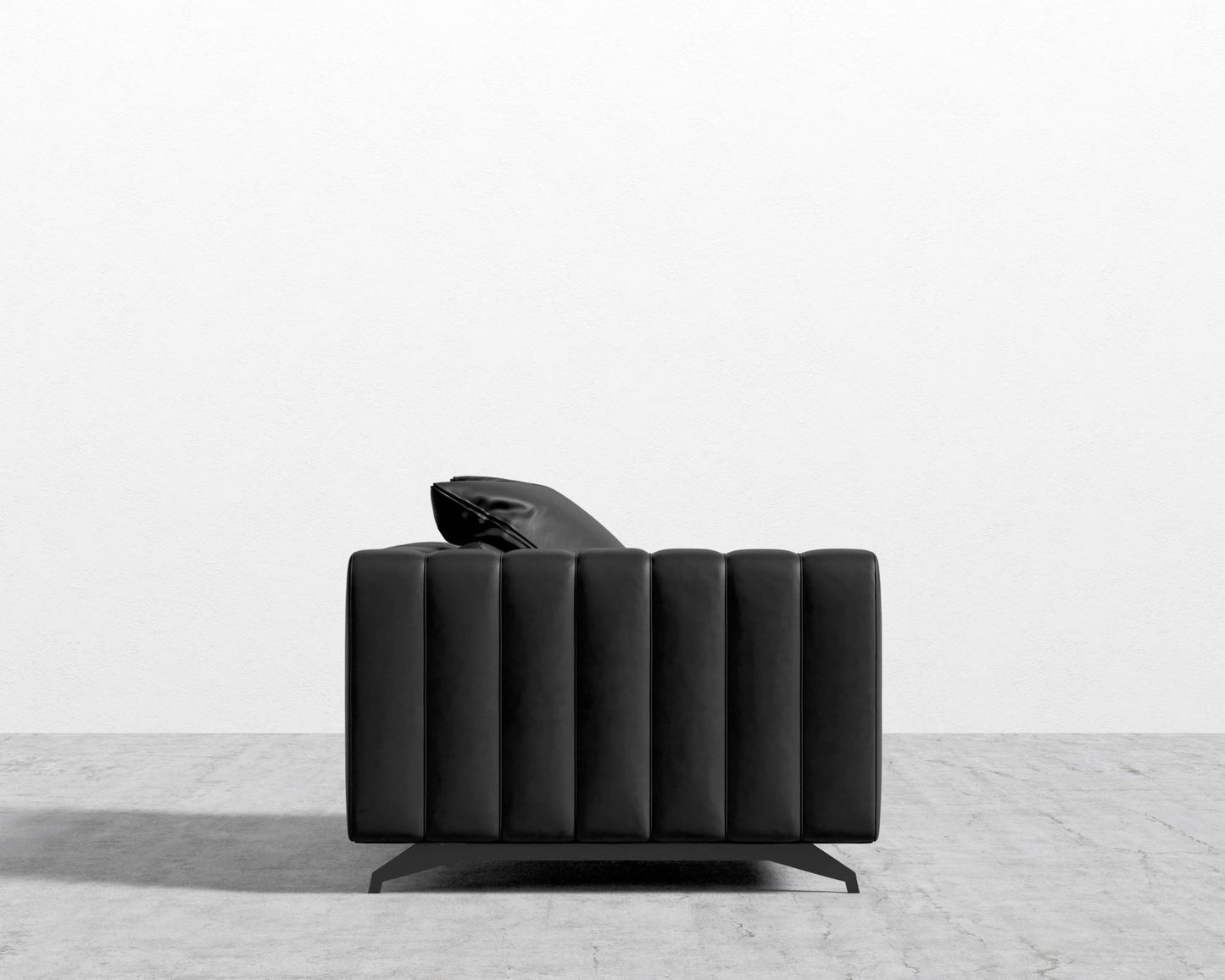 Berlin Left Arm - Black - Berlin, Microfiber Leather - Trento Jet Black