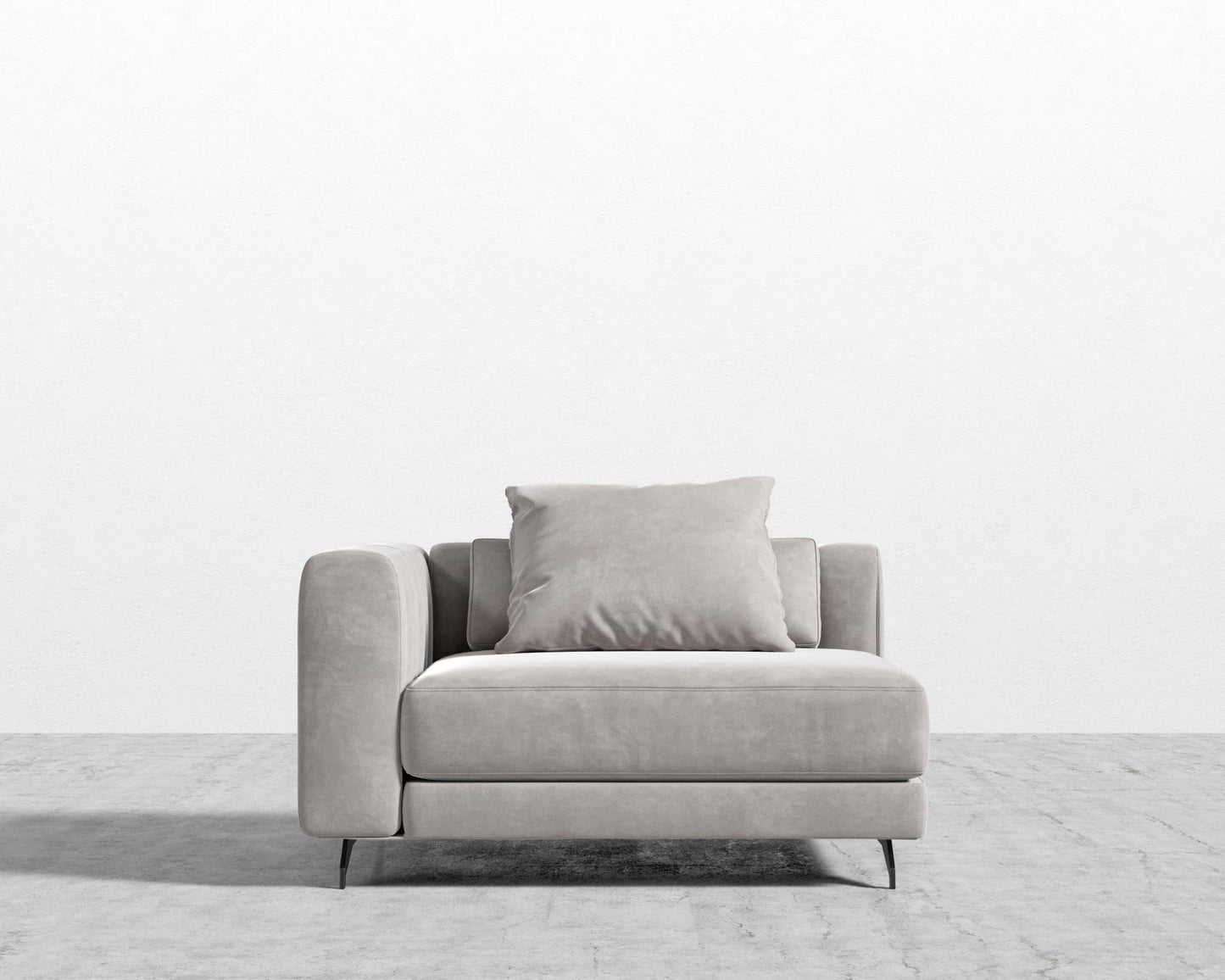 Berlin Left Arm - Black - Berlin, Venice Vegan Suede - Chiffon