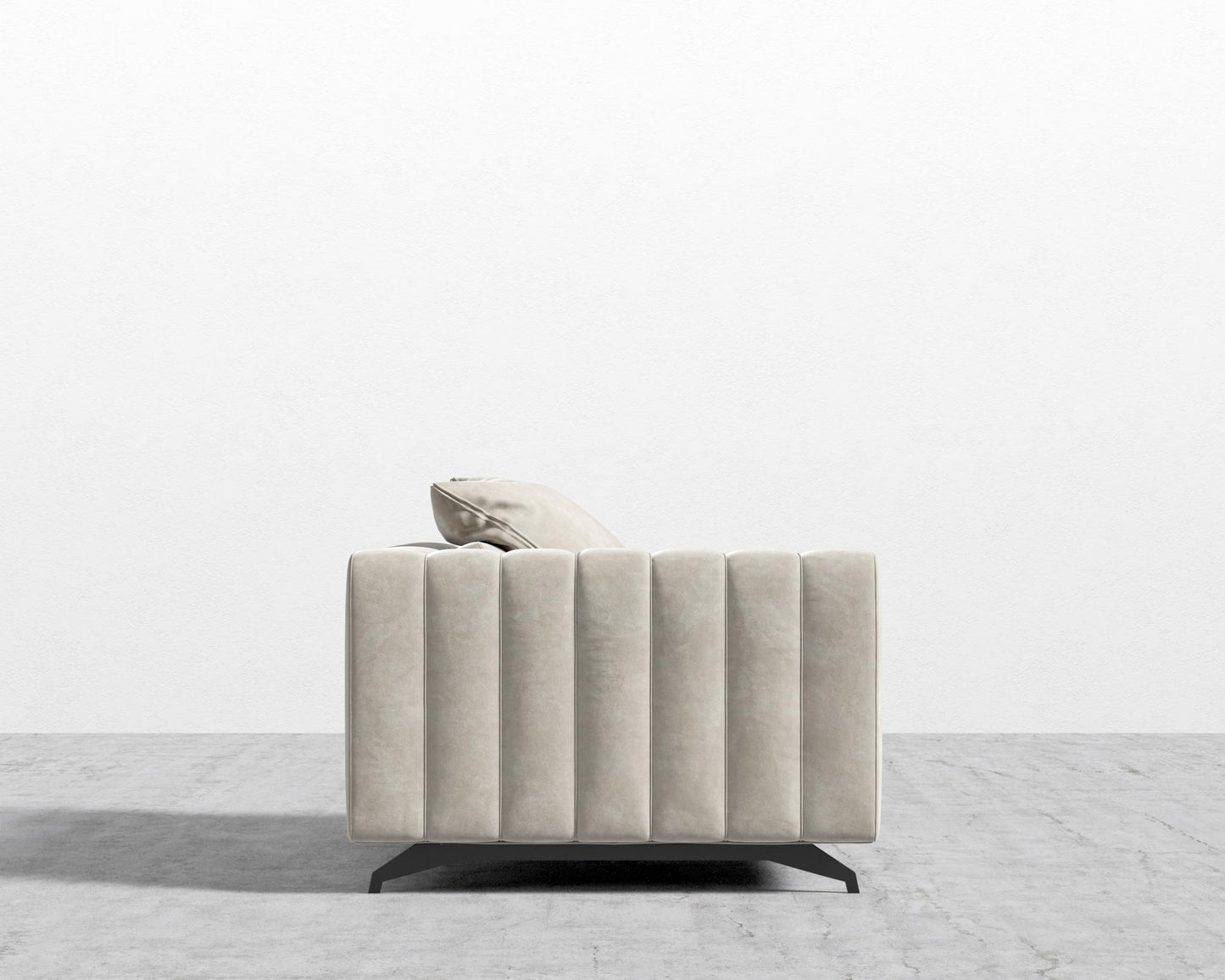 Berlin Left Arm - Black - Berlin, Venice Vegan Suede - Latte