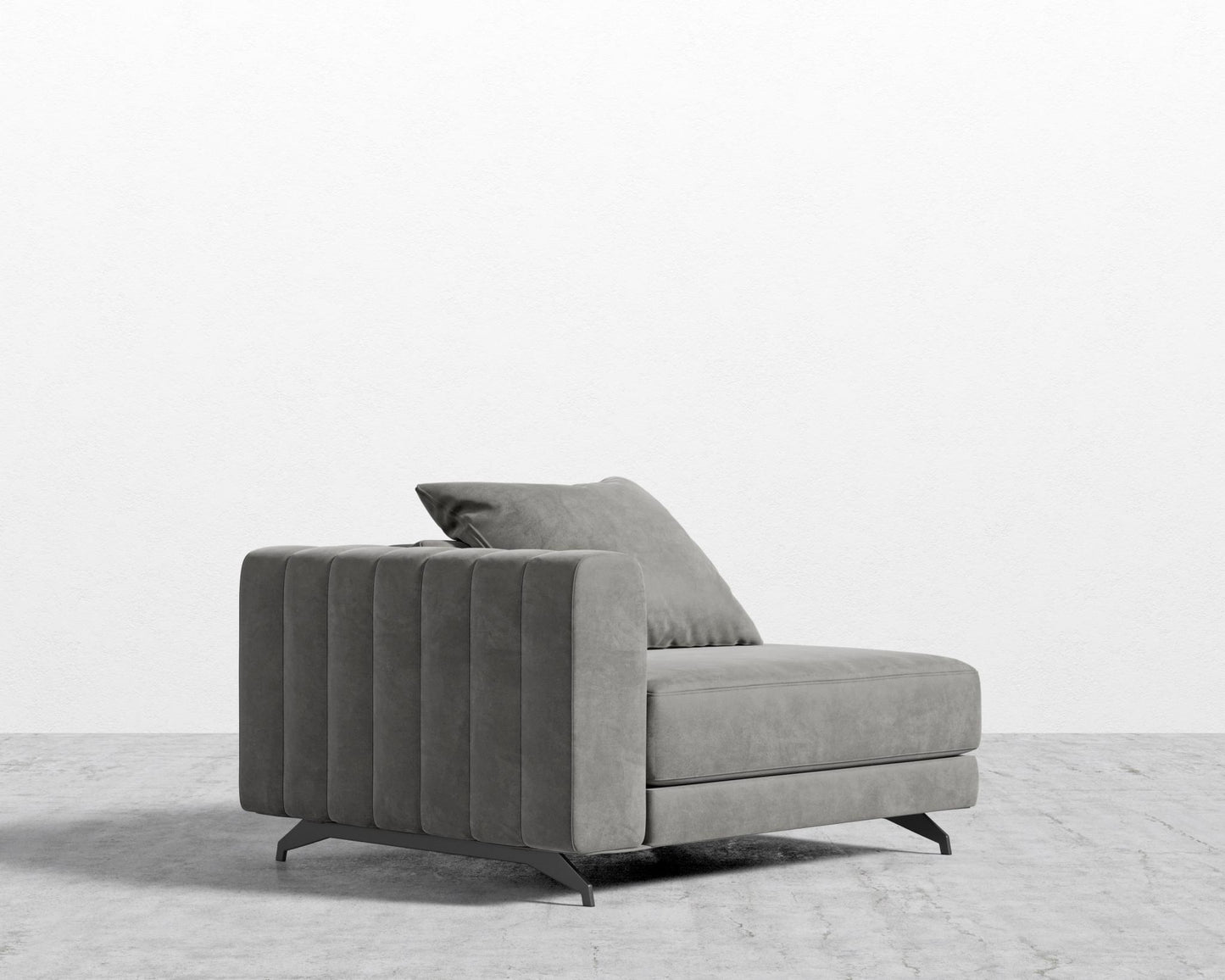 Berlin Left Arm - Black - Berlin, Venice Vegan Suede - Strato