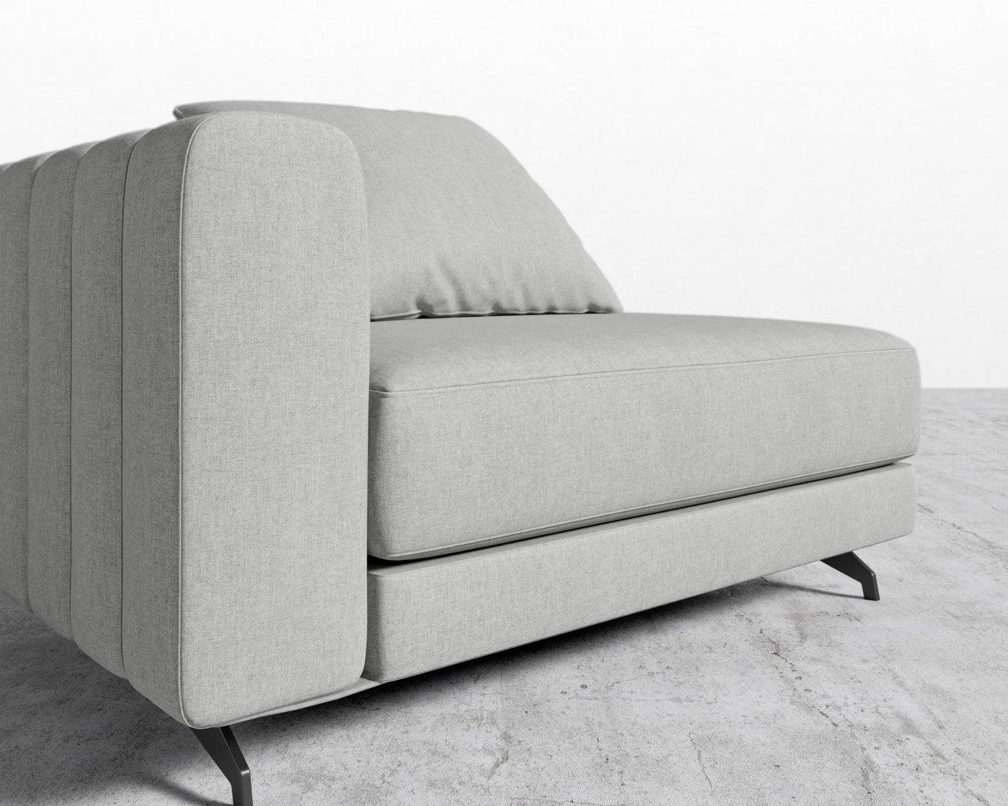 Berlin Left Arm - Black - Berlin, Modern Felt - Malmo