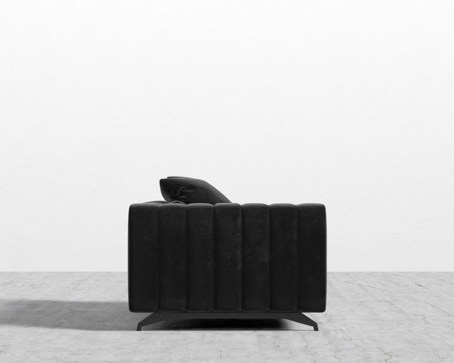 Berlin Left Arm - Black - Berlin, Plush Velvet - Black