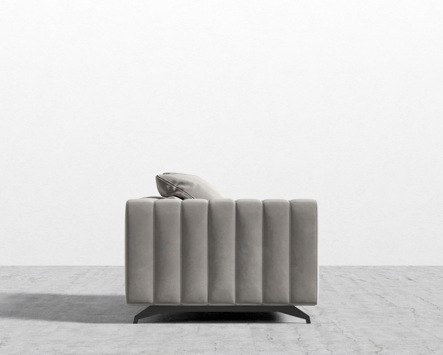 Berlin Left Arm - Black - Berlin, Plush Velvet - Dusk