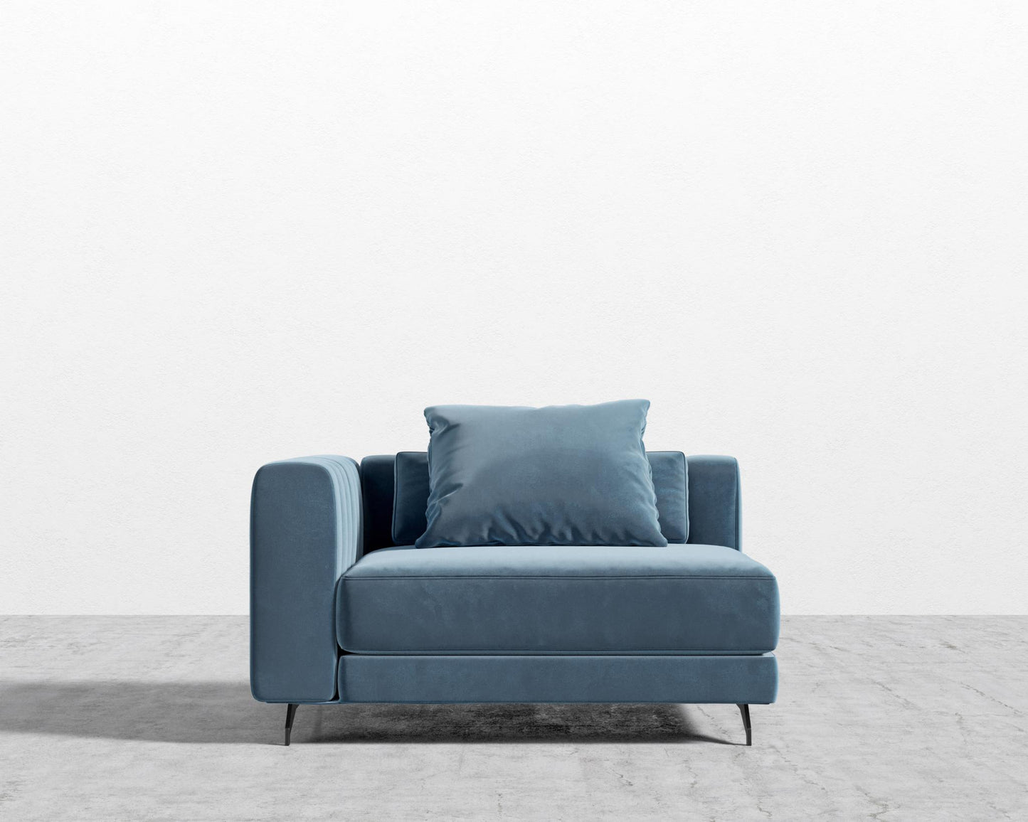 Berlin Left Arm - Black - Berlin, Plush Velvet - Solstice