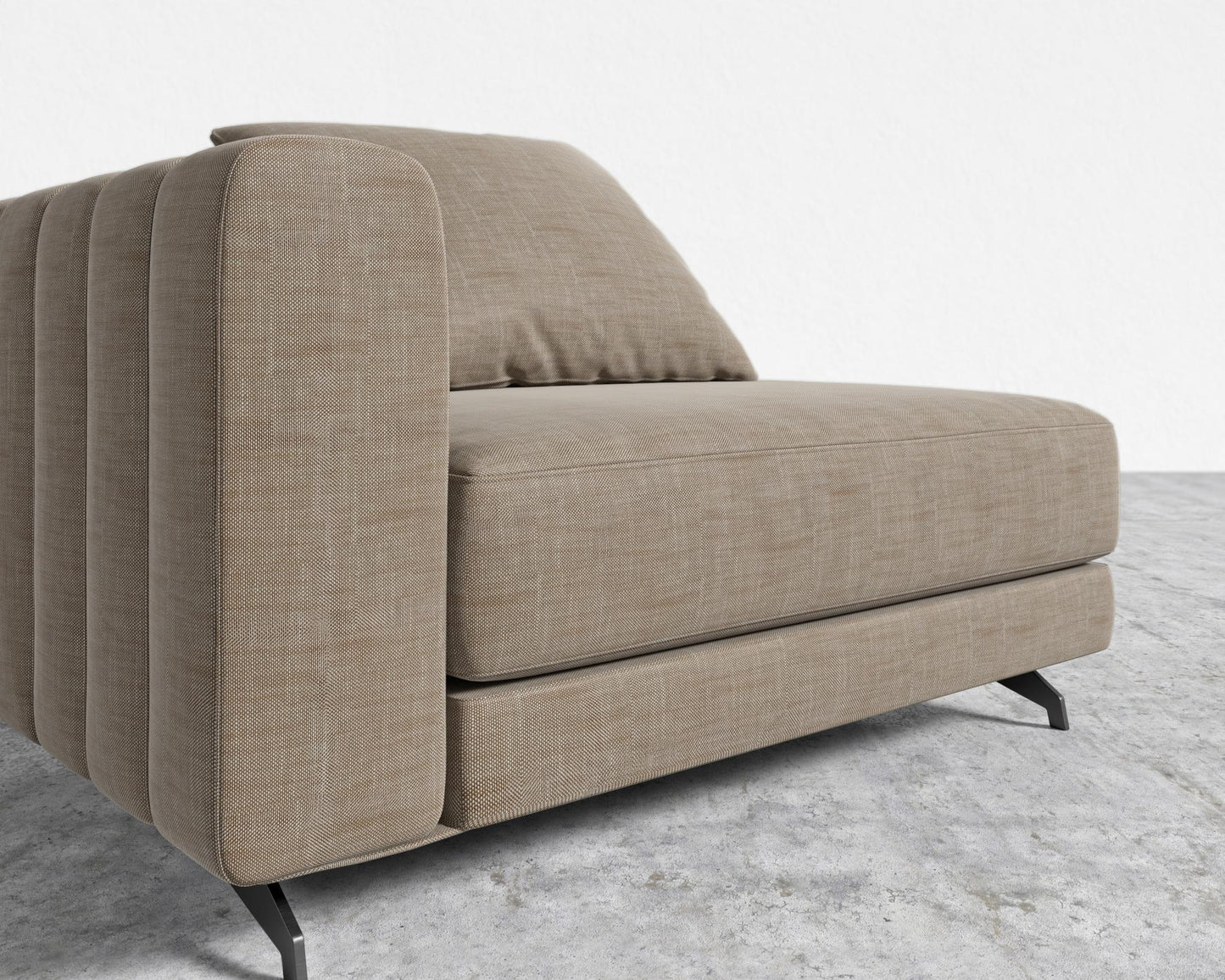 Berlin Left Arm - Black - Berlin, Performance Linen - Koge