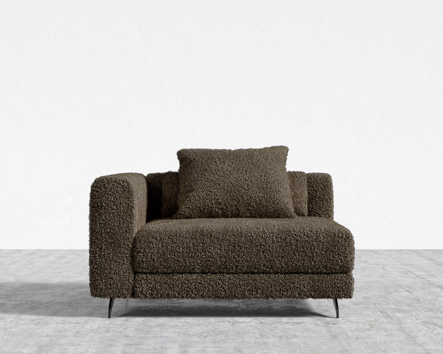 Berlin Left Arm - Black - Berlin, Shearling - Espresso