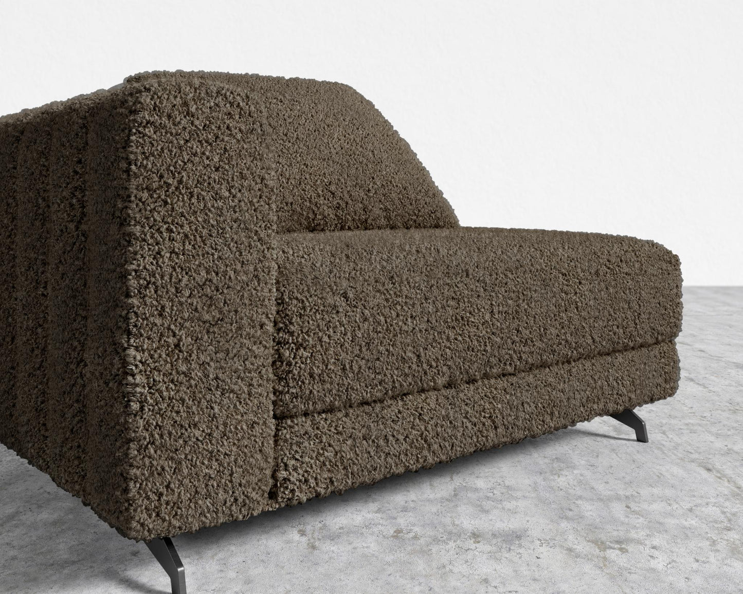 Berlin Left Arm - Black - Berlin, Shearling - Espresso