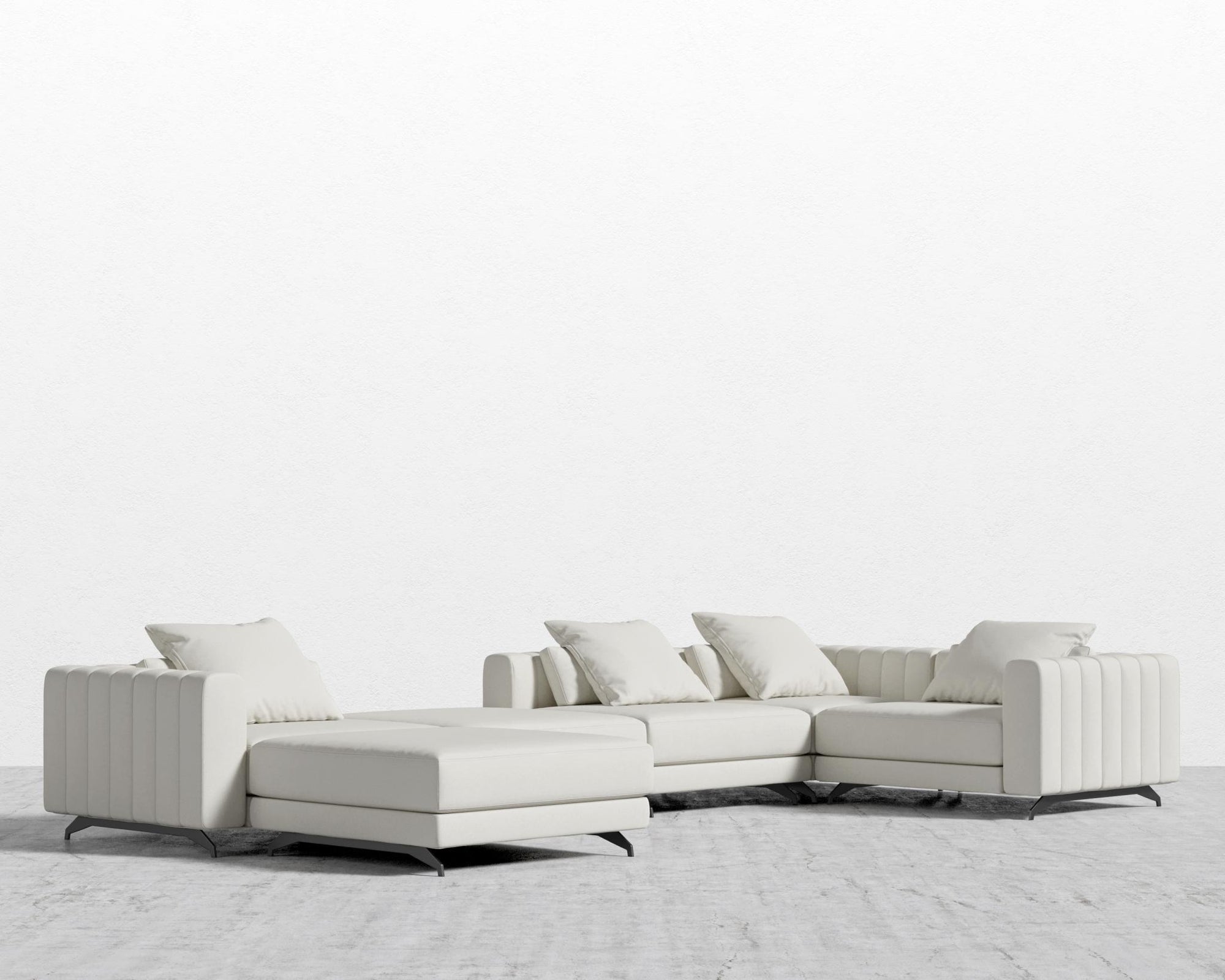 Berlin Modular Sectional - Black - Berlin, Modern Felt - Alesund