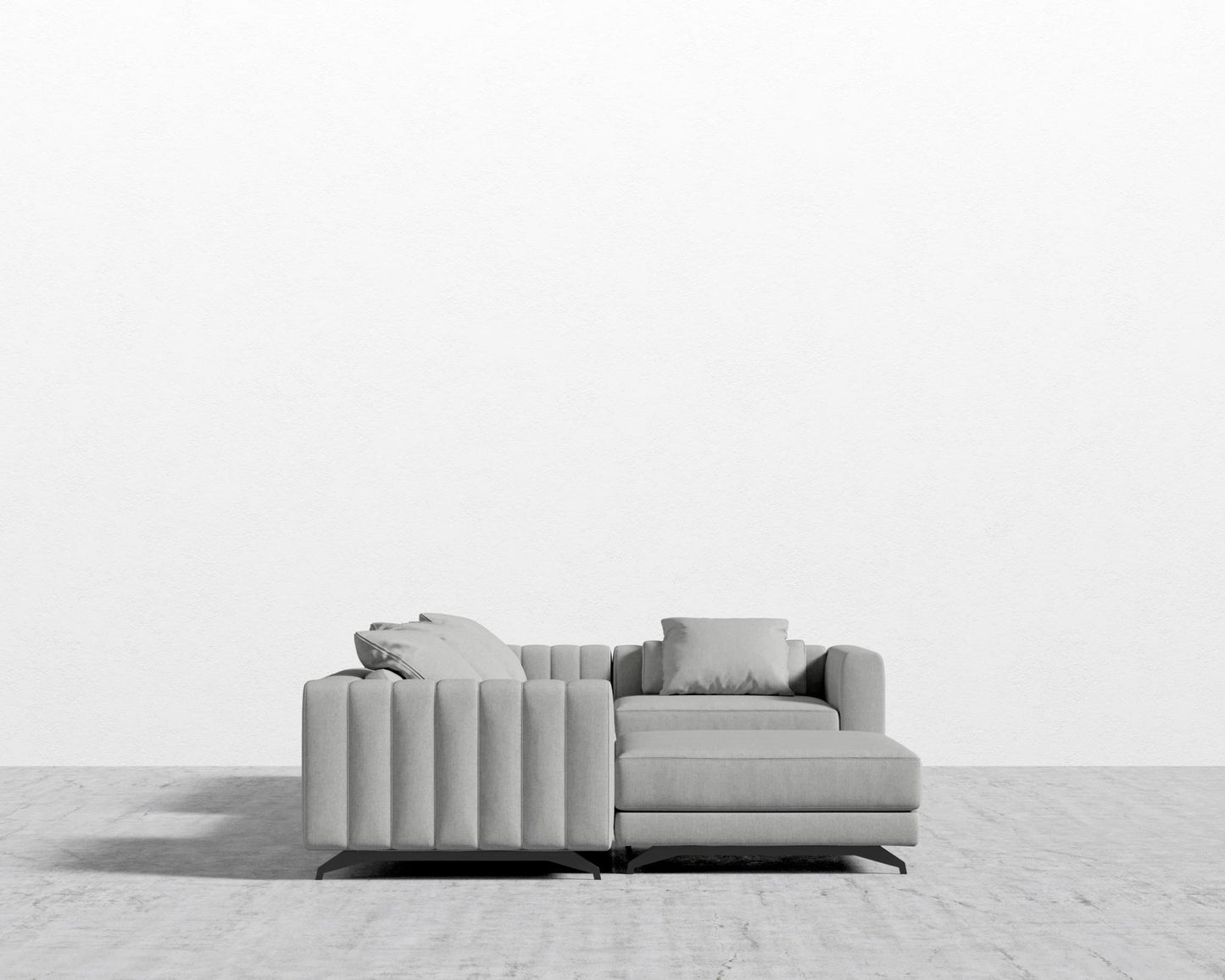 Berlin Modular Sectional - Black - Berlin, Modern Felt - Malmo