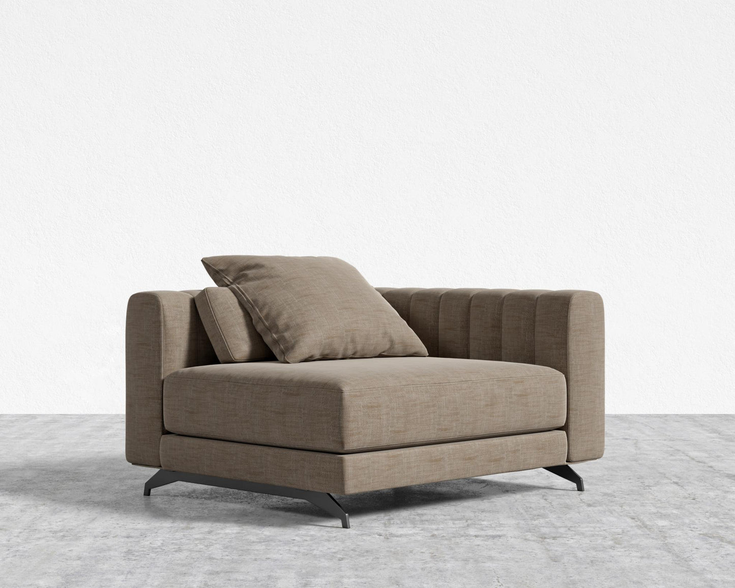 Berlin Right Arm - Black - Berlin, Performance Linen - Koge