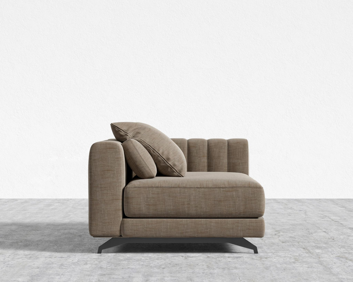 Berlin Right Arm - Black - Berlin, Performance Linen - Koge