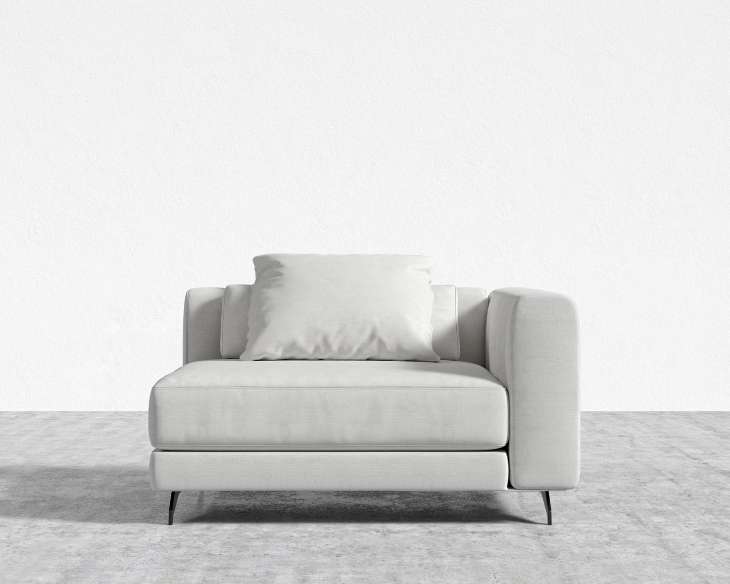 Berlin Right Arm - Black - Berlin, Performance Linen - Swan