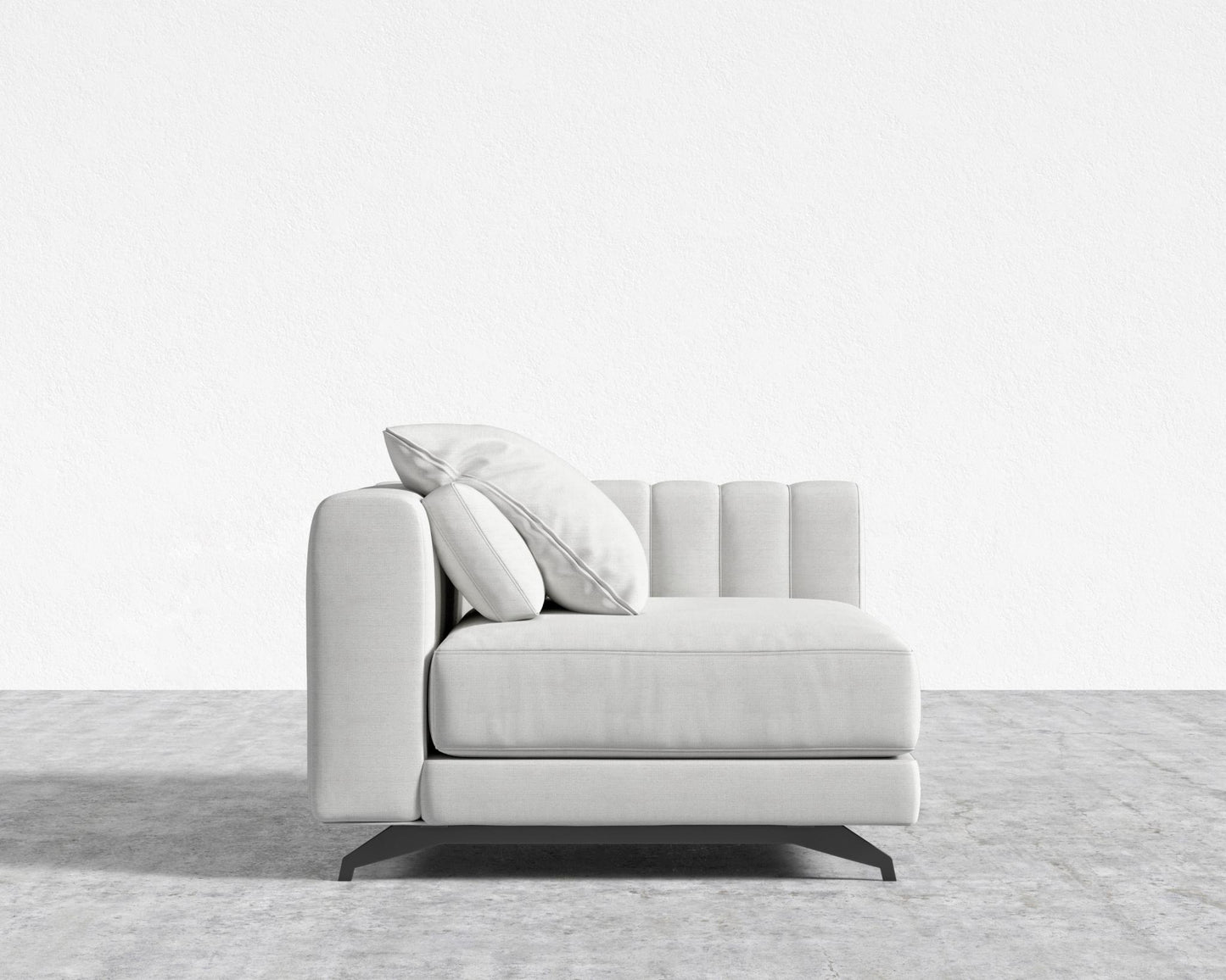 Berlin Right Arm - Black - Berlin, Performance Linen - Swan