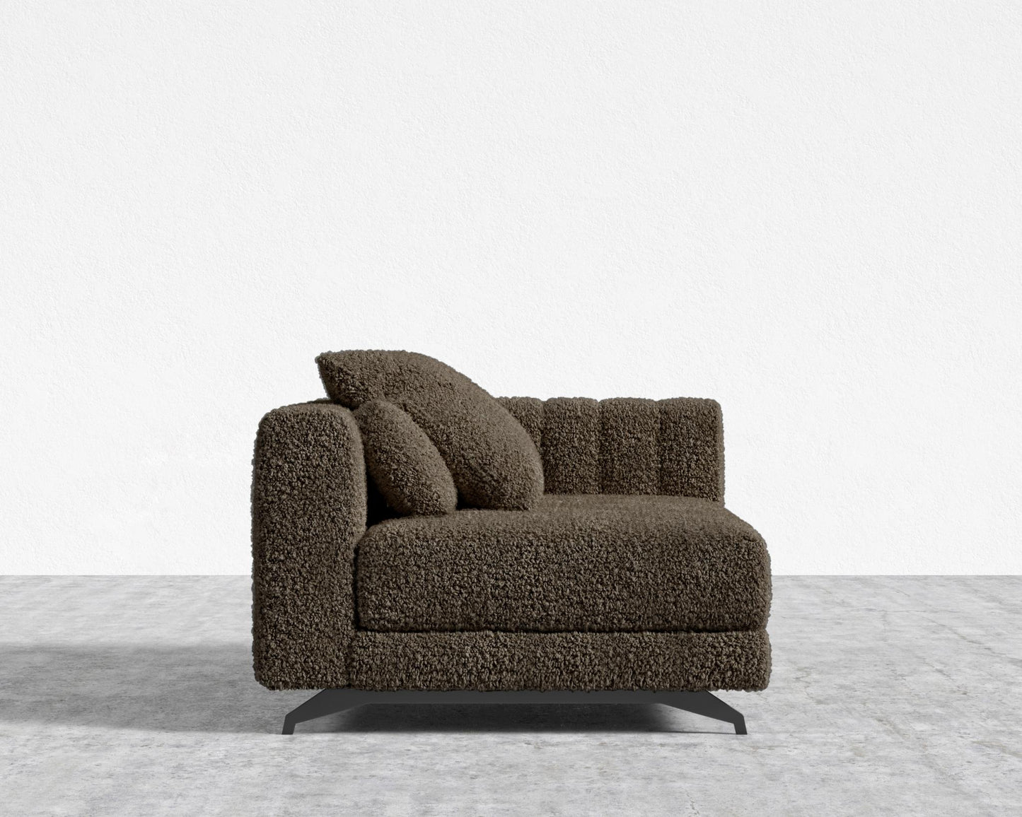 Berlin Right Arm - Black - Berlin, Shearling - Espresso