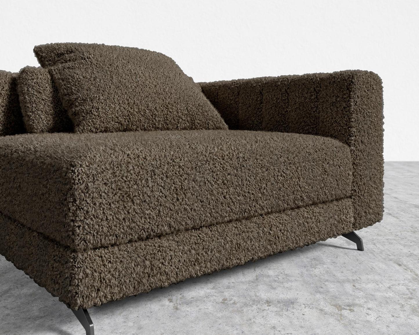 Berlin Right Arm - Black - Berlin, Shearling - Espresso