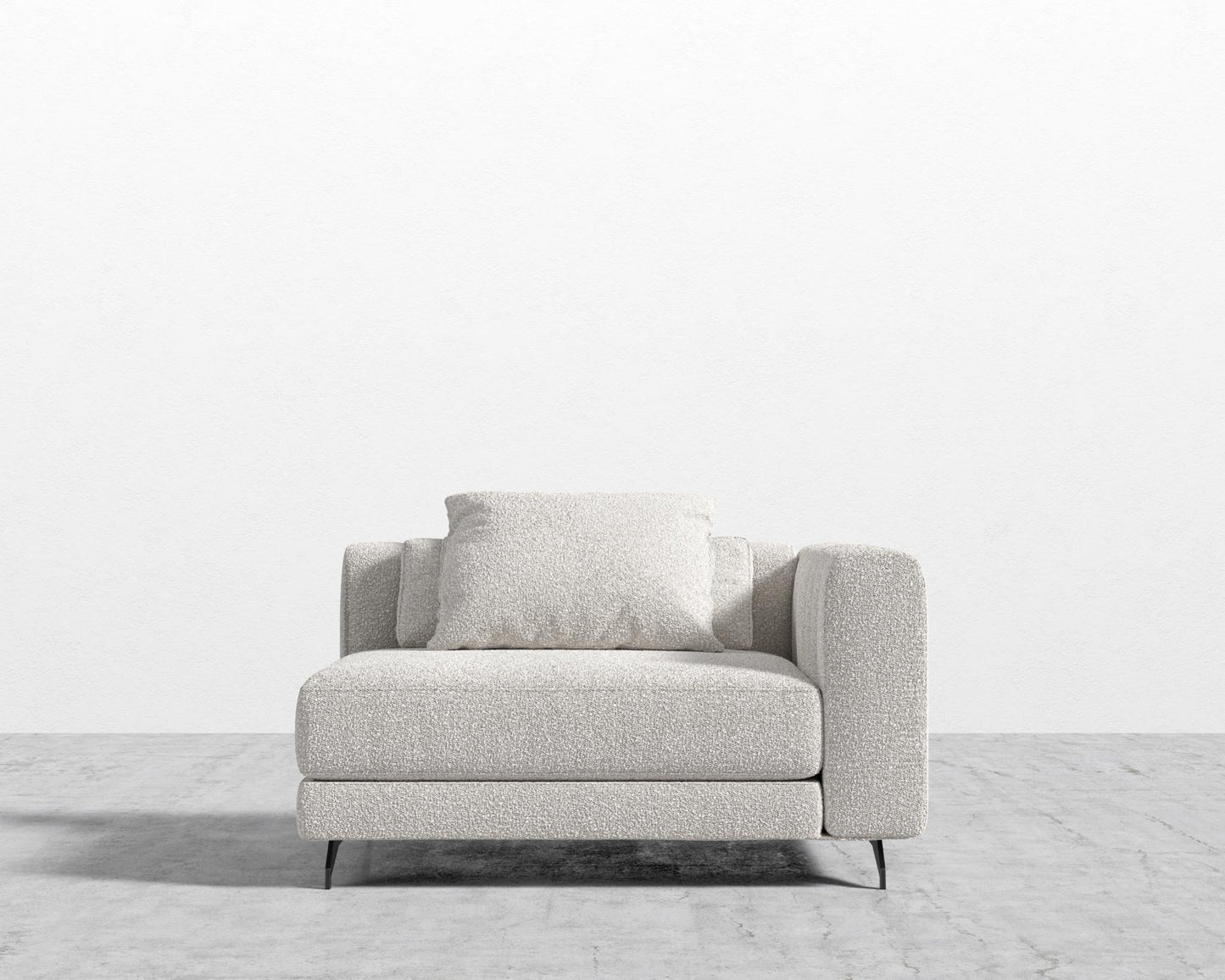 Berlin Right Arm - Black - Berlin, Chatou Bouclé - Pearl