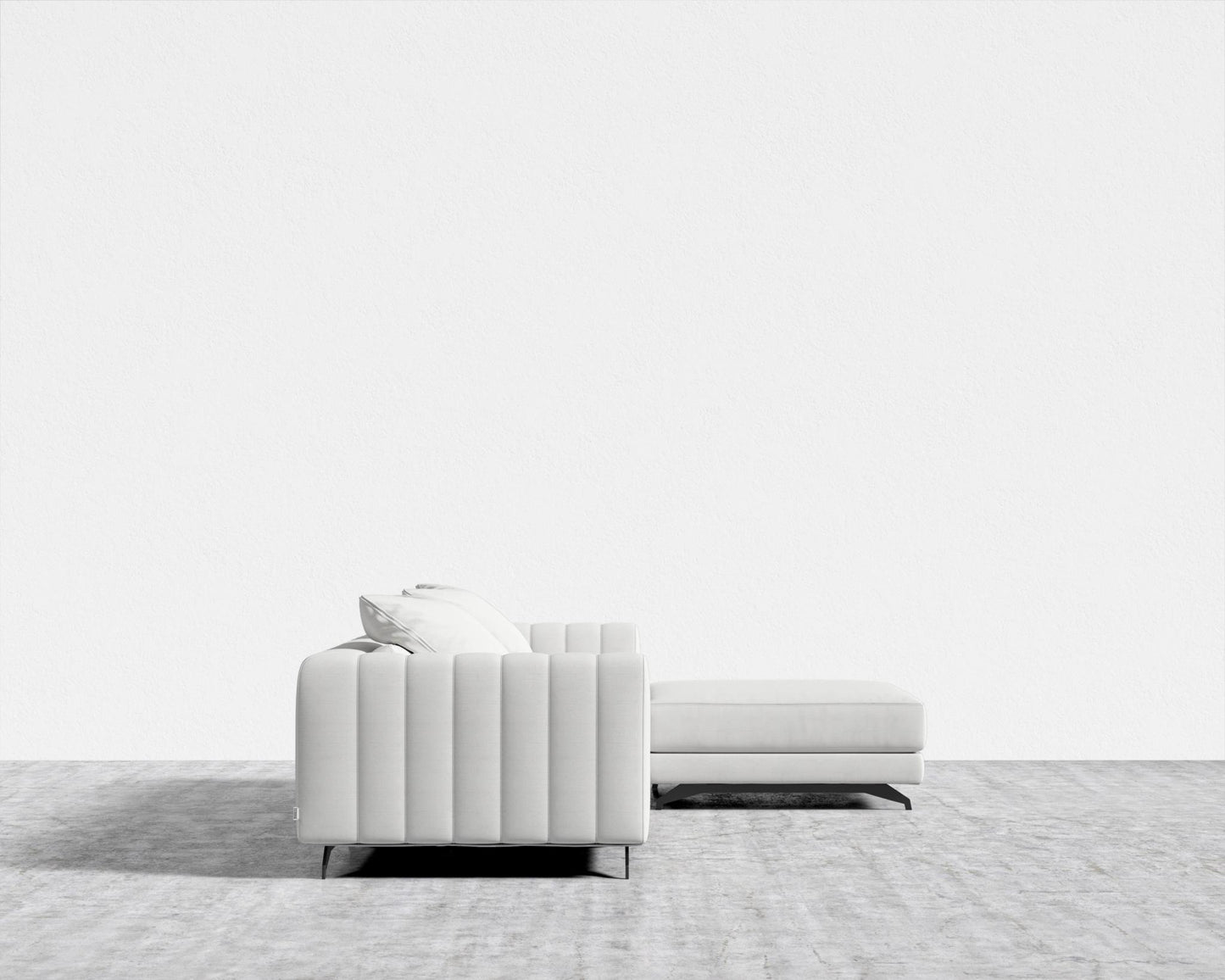 Berlin Sectional Sofa - Black - Berlin, Performance Linen - Swan