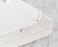 Berlin Sleeper Sofa - Black - Berlin, Chatou Bouclé - Pearl, 88" | 224cm