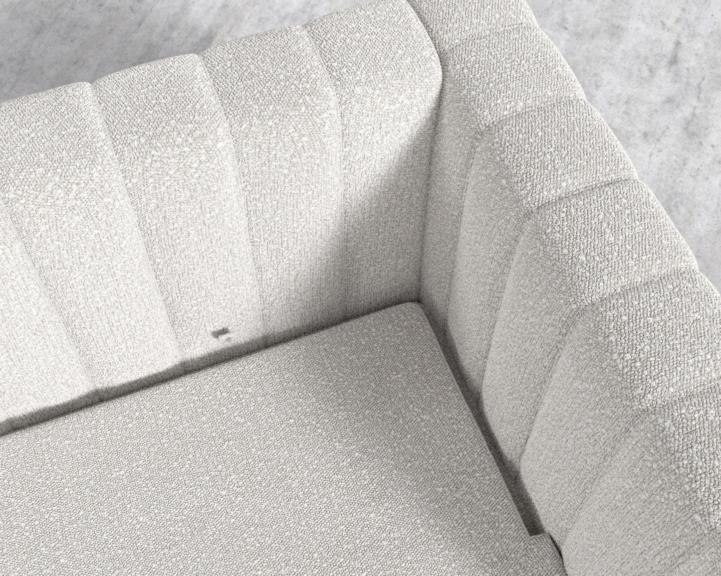 Berlin Sleeper Sofa - Black - Berlin, Chatou Bouclé - Pearl, 88" | 224cm