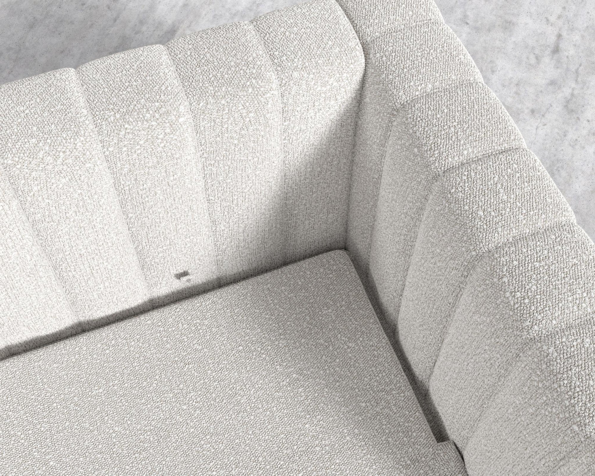 Berlin Sleeper Sofa - Black - Berlin, Chatou Bouclé - Pearl, 88" | 224cm