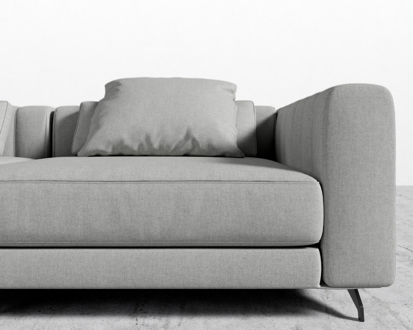 Berlin Sofa - Black - Berlin, Modern Felt - Malmo