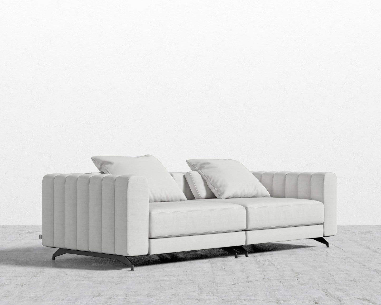 Berlin Sofa - Black - Berlin, Performance Linen - Swan
