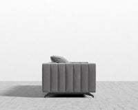 Berlin Sofa - Black - Berlin, Plush Velvet - Glacier Grey
