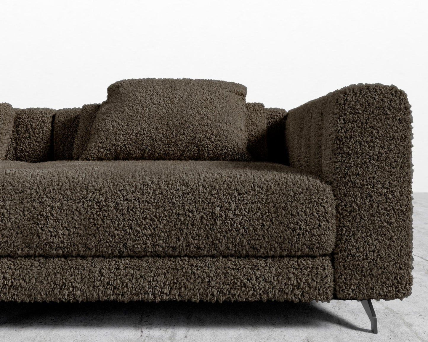 Berlin Sofa - Black - Berlin, Shearling - Espresso