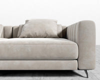 Berlin Sofa - Black - Berlin, Venice Vegan Suede - Latte