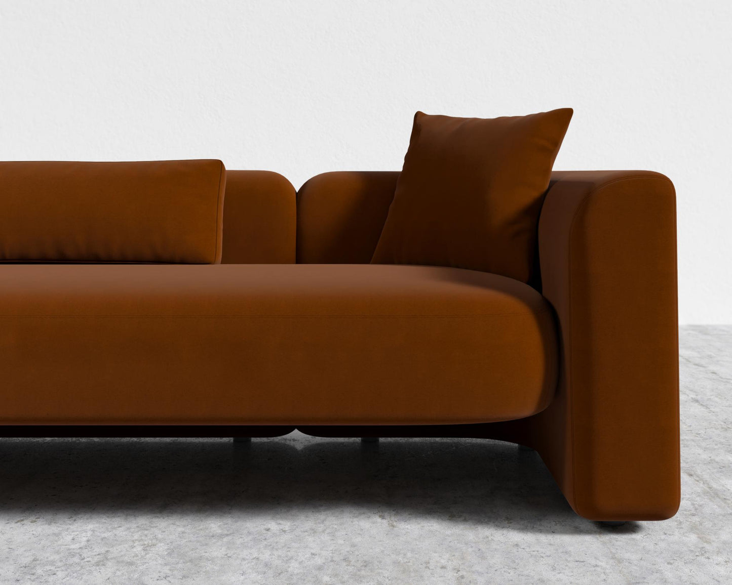 Bilbao Sofa - Faux Mohair - Cognac