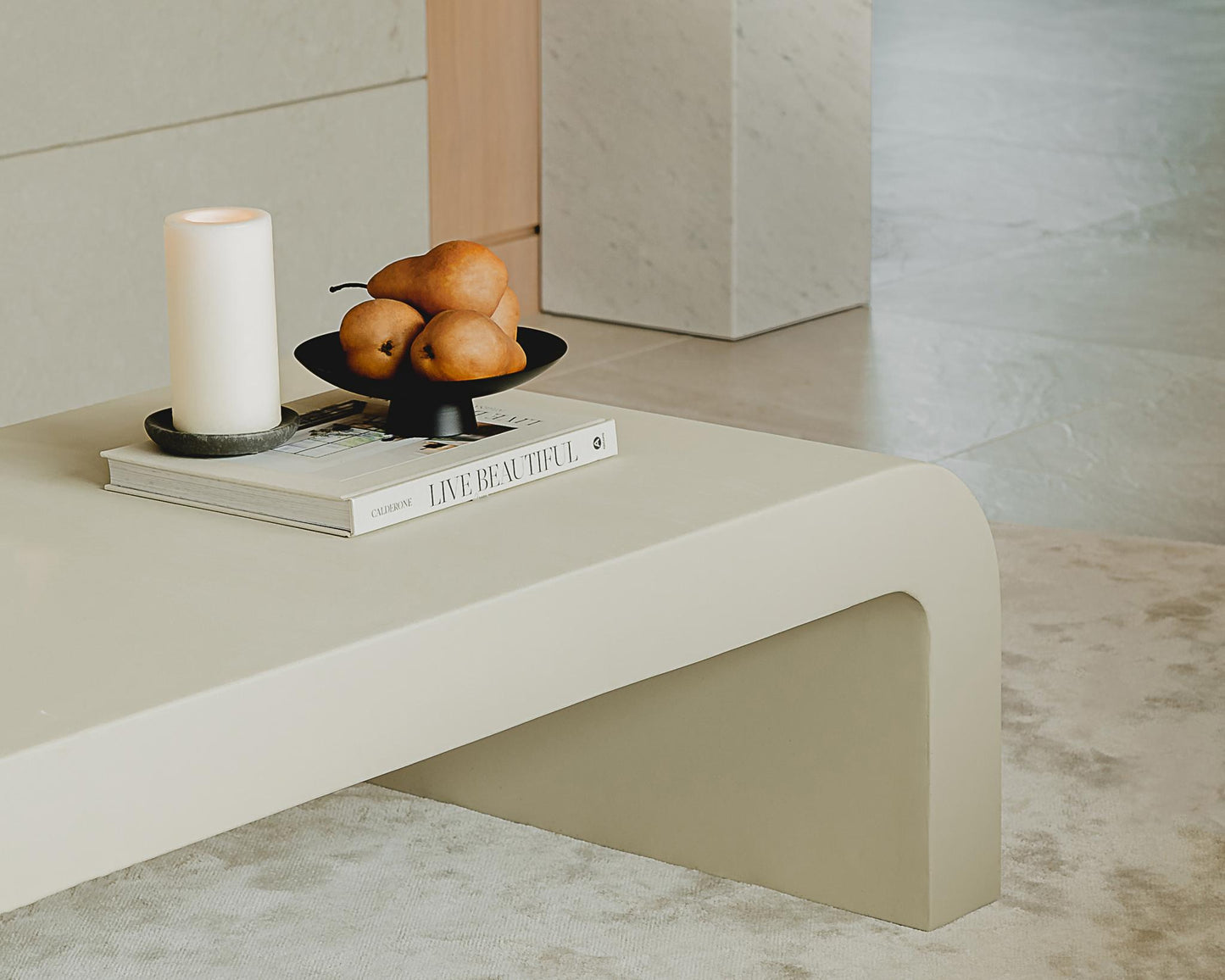 Cascadia Coffee Table - Alabaster