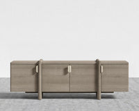 Cassia Media Console - Grey Oak Veneer