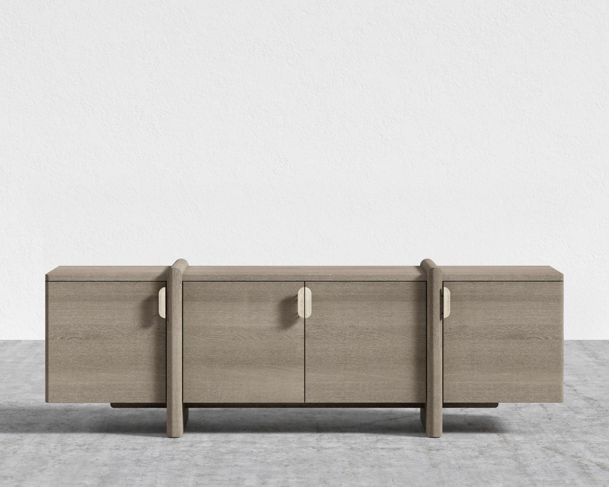 Cassia Media Console - Grey Oak Veneer