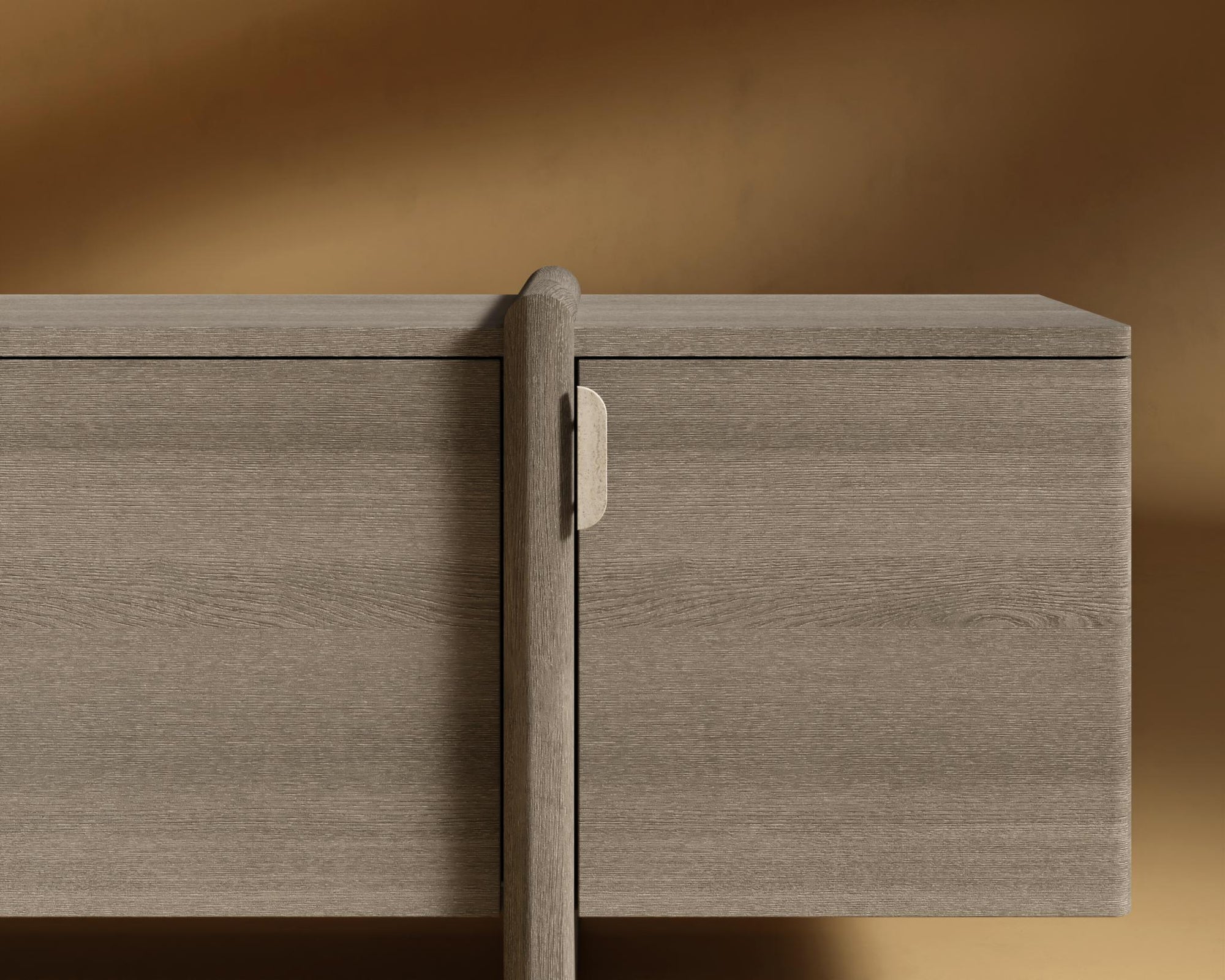 Cassia Media Console - Grey Oak Veneer