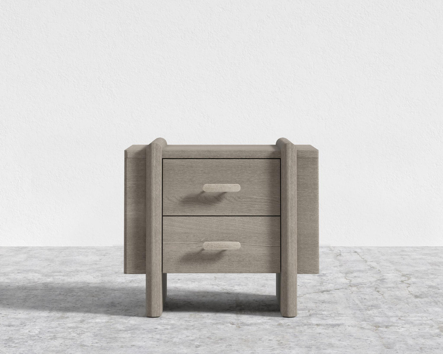 Cassia Nightstand - Grey Oak Veneer