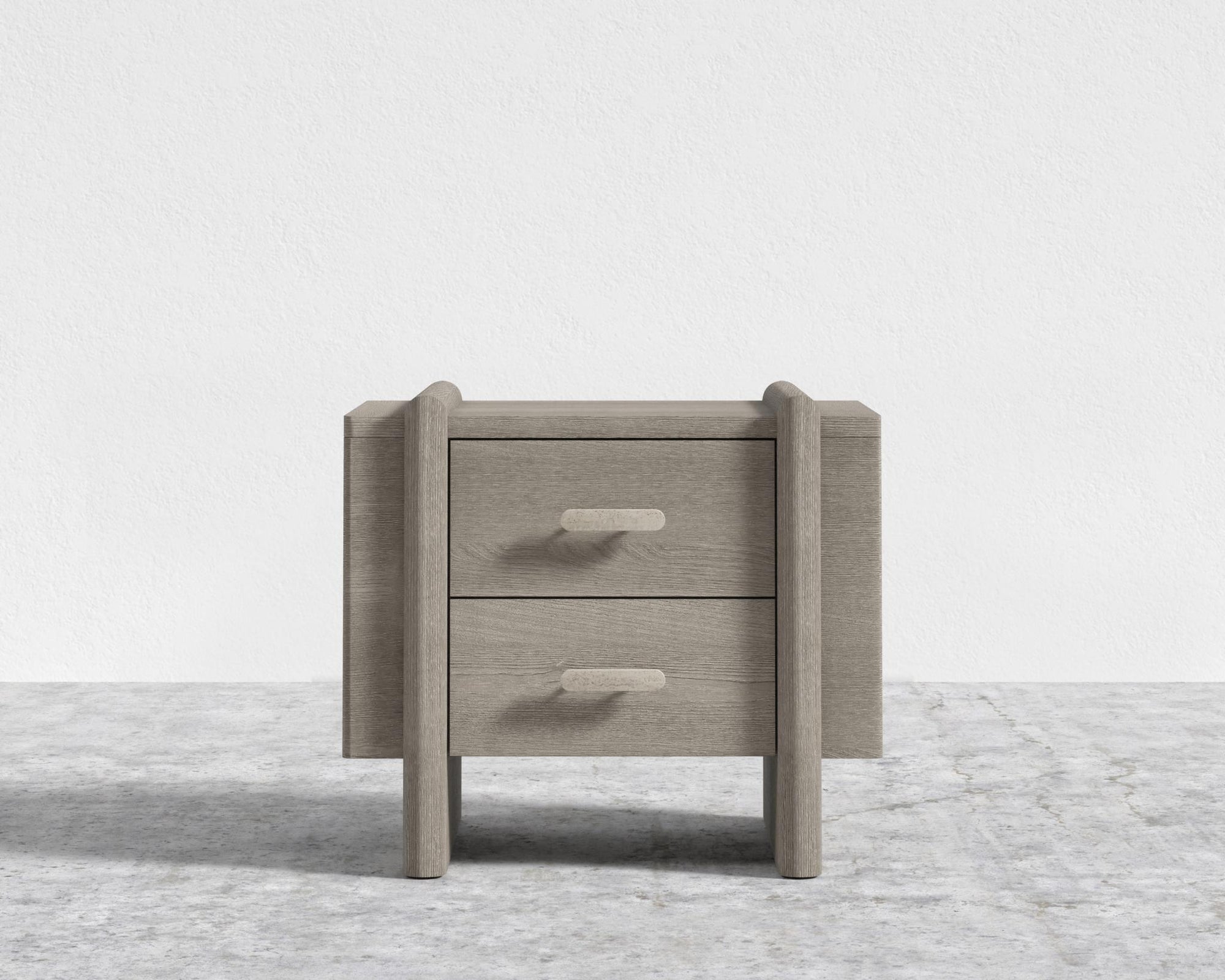 Cassia Nightstand - Grey Oak Veneer