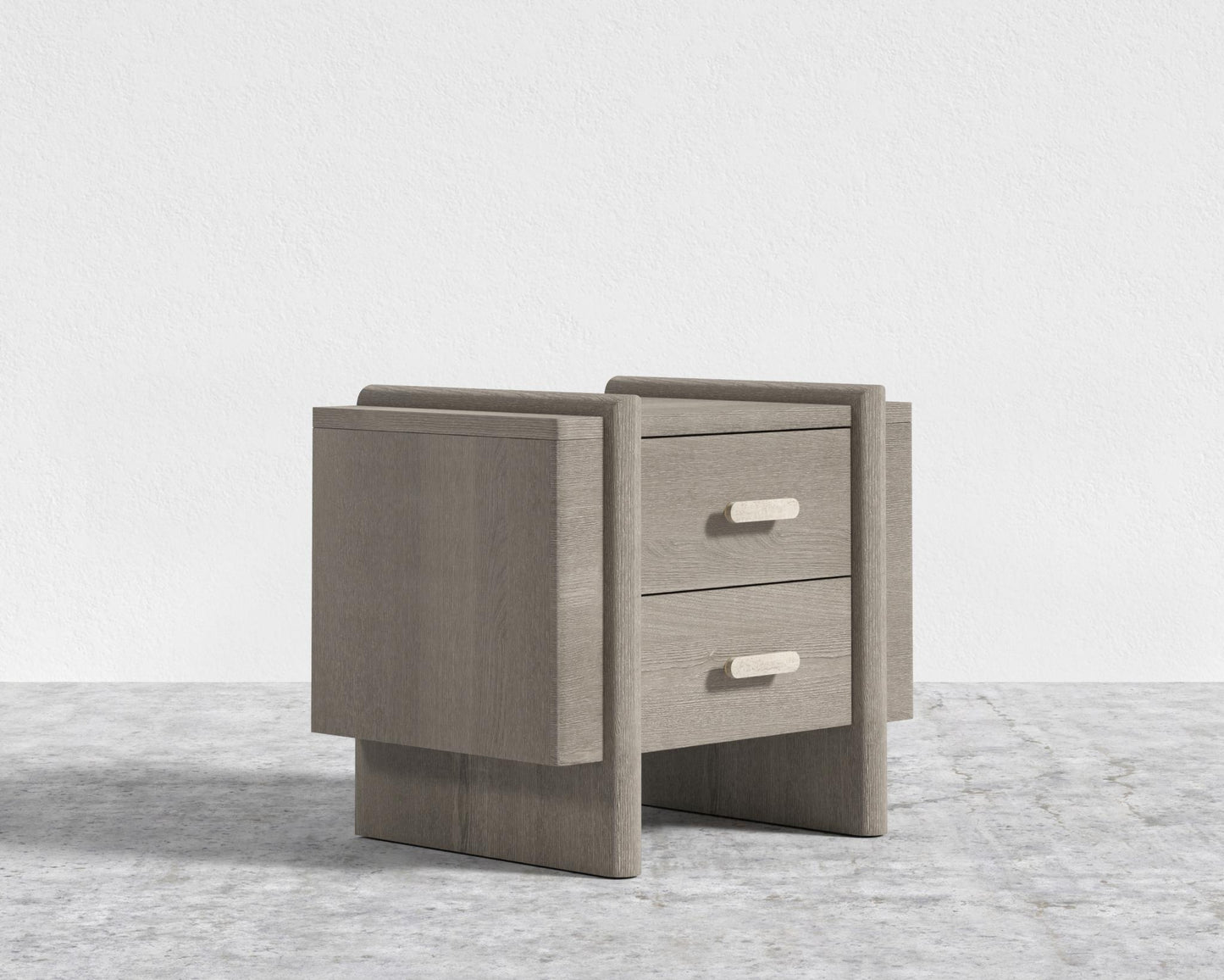 Cassia Nightstand - Grey Oak Veneer