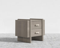Cassia Nightstand - Grey Oak Veneer