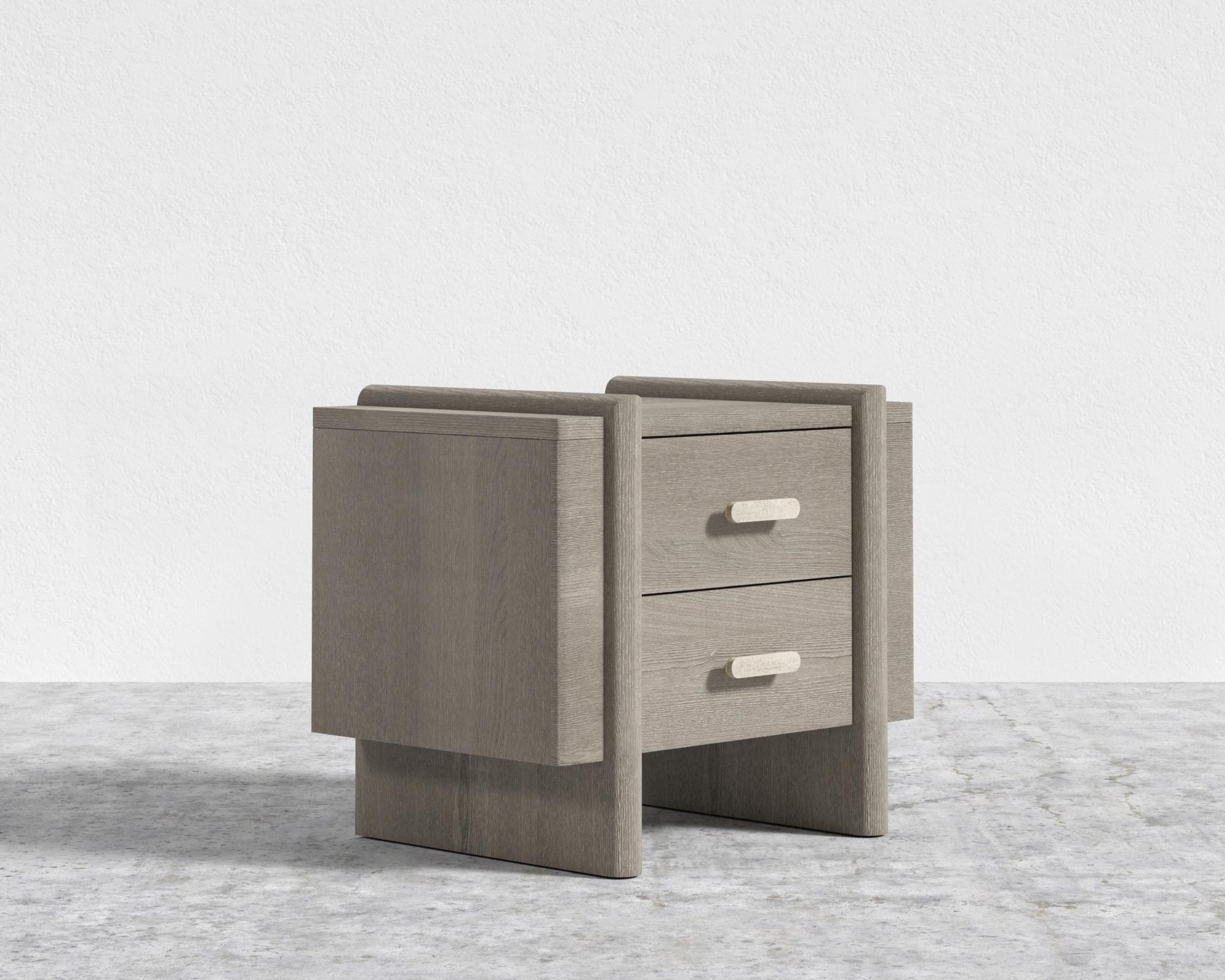 Cassia Nightstand - Grey Oak Veneer
